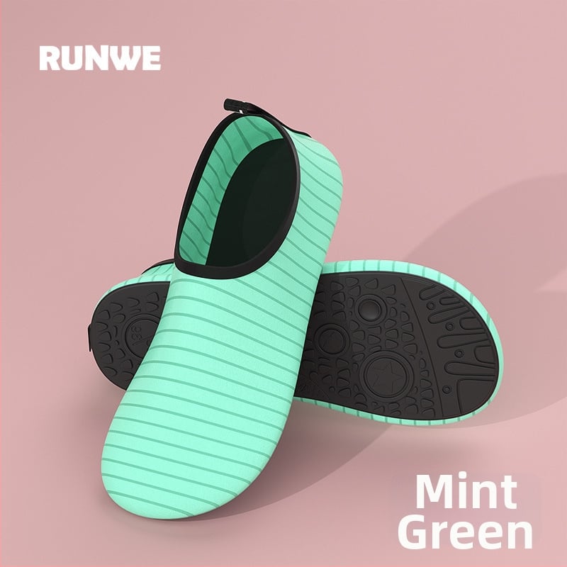 Παπούτσια εσωτερικού fitness – μαλακή σόλα, ελαφριά, αντιολισθητικά, ριγέ σχέδιο, κατάλληλα για χορό και γυμναστική στο σπίτι (Σόλα: φυσικός καουτσούκ; Άνω: βαμβάκι; Εσωτερικό: βαμβάκι; Ύψος αστραγάλης: χαμηλό)