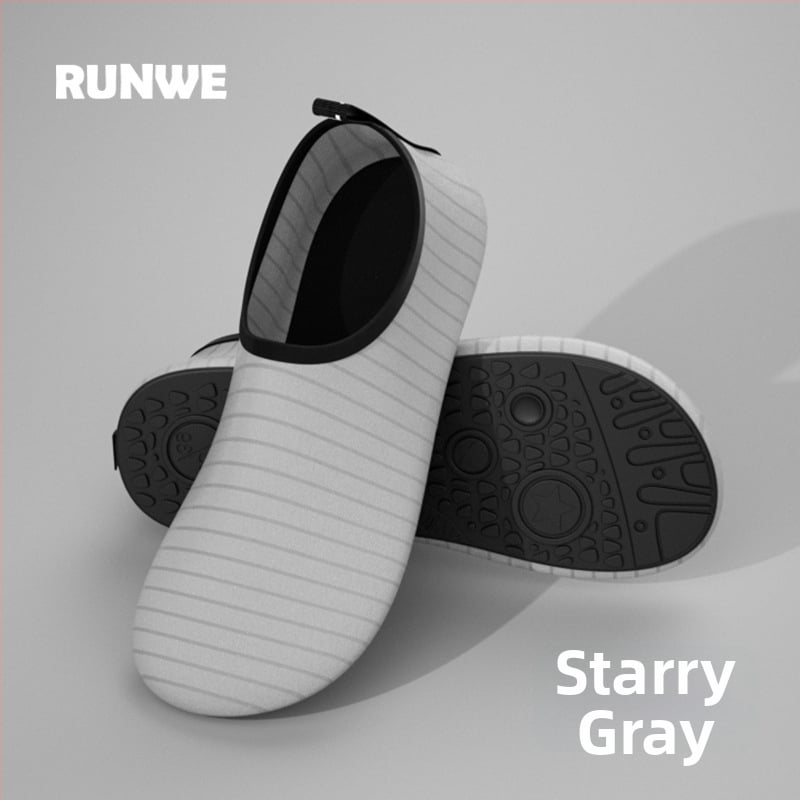 Παπούτσια εσωτερικού fitness – μαλακή σόλα, ελαφριά, αντιολισθητικά, ριγέ σχέδιο, κατάλληλα για χορό και γυμναστική στο σπίτι (Σόλα: φυσικός καουτσούκ; Άνω: βαμβάκι; Εσωτερικό: βαμβάκι; Ύψος αστραγάλης: χαμηλό)