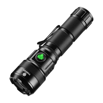 Fenar de mână Yihu YH-B60 cu sursă laser, focalizare fixă, încărcare USB, aliaj de aluminiu, rază peste 500 m