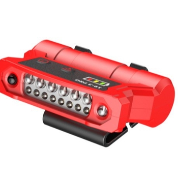 LED челна лампа с клип за шапка за нощен риболов, 10W, вградена презареждаема батерия, обхват 100-200 м