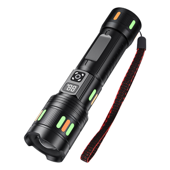 Sharp Leopard Lanteră tactică LED – LED, 20W, baterie 26650, rază >500 m, corp din aliaj de aluminiu