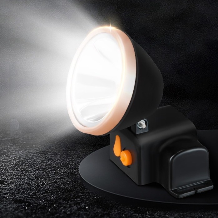 DP7224 LED čelovka - 5W, 1500mAh, nabíjateľná, LED svetlo, dosah 200–500 m