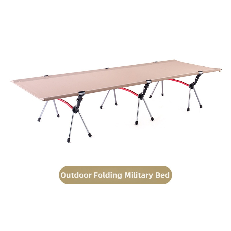 Starry vonkajšia zložiteľná kempingová posteľ s hliníkovým rámom, 2,8 kg, nosnosť 150 kg, povrch z 1000D plaid tkaniny