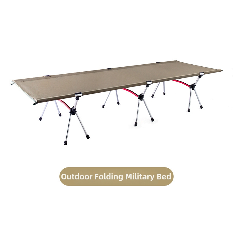 Starry vonkajšia zložiteľná kempingová posteľ s hliníkovým rámom, 2,8 kg, nosnosť 150 kg, povrch z 1000D plaid tkaniny