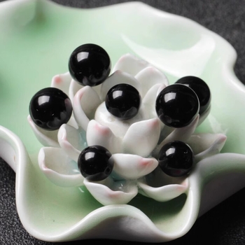 Brățară cu mărgele de obsidian pentru DIY, unisex (Material: obsidian; Stil: design original; Origine: Lianyungang; Lansare: primăvara 2025)