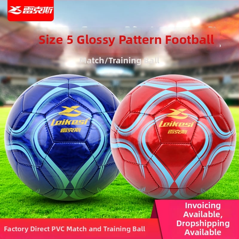 Rex PVC futbalová lopta, šitá na stroji, s potlačou loga, možnosť prispôsobenia