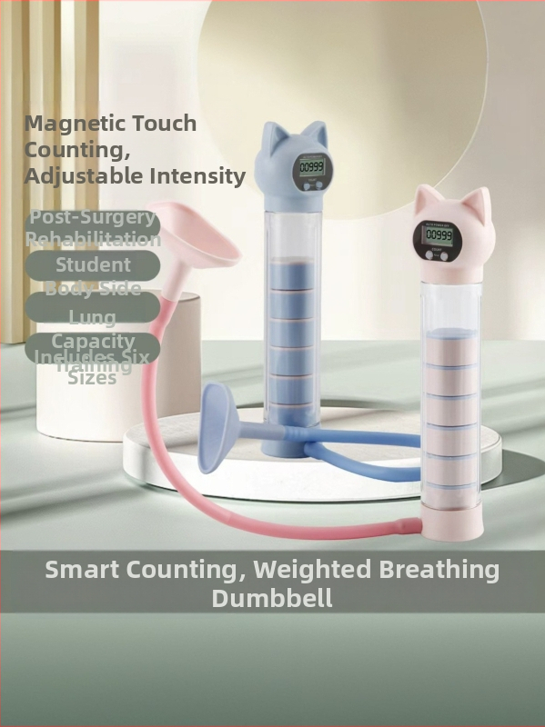 Nuopusi nastaviteľná dýchacia činka pre domáce fitness, ABS konštrukcia, model 025A, tréner na brucho a kapacitu pľúc