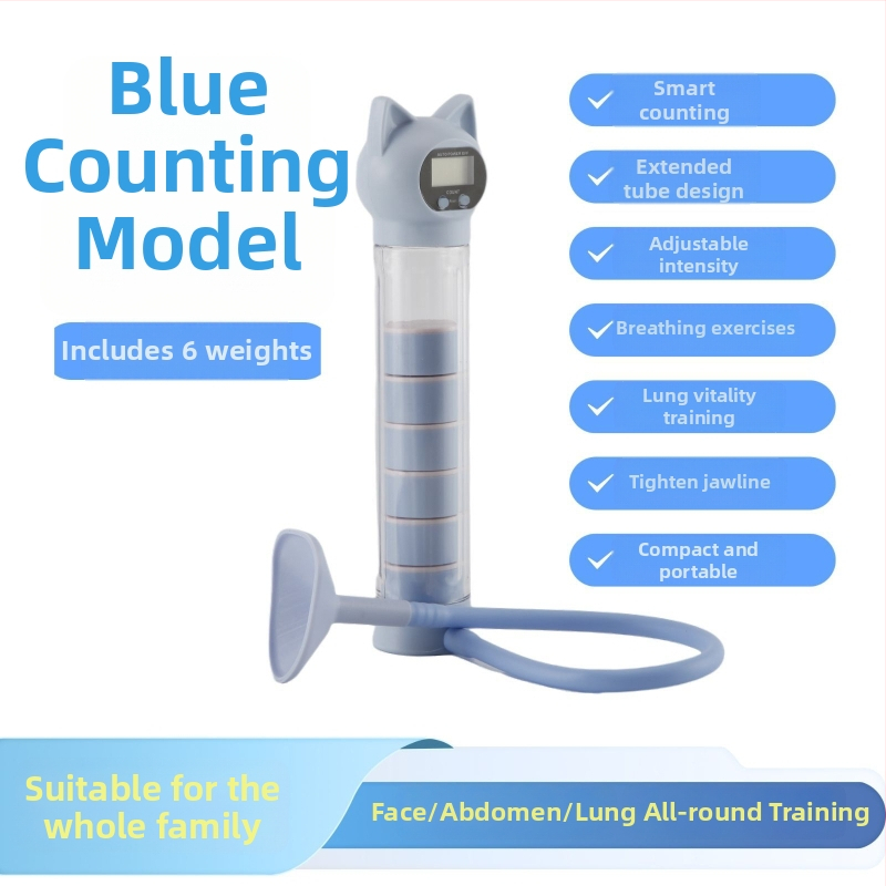 Nuopusi nastaviteľná dýchacia činka pre domáce fitness, ABS konštrukcia, model 025A, tréner na brucho a kapacitu pľúc