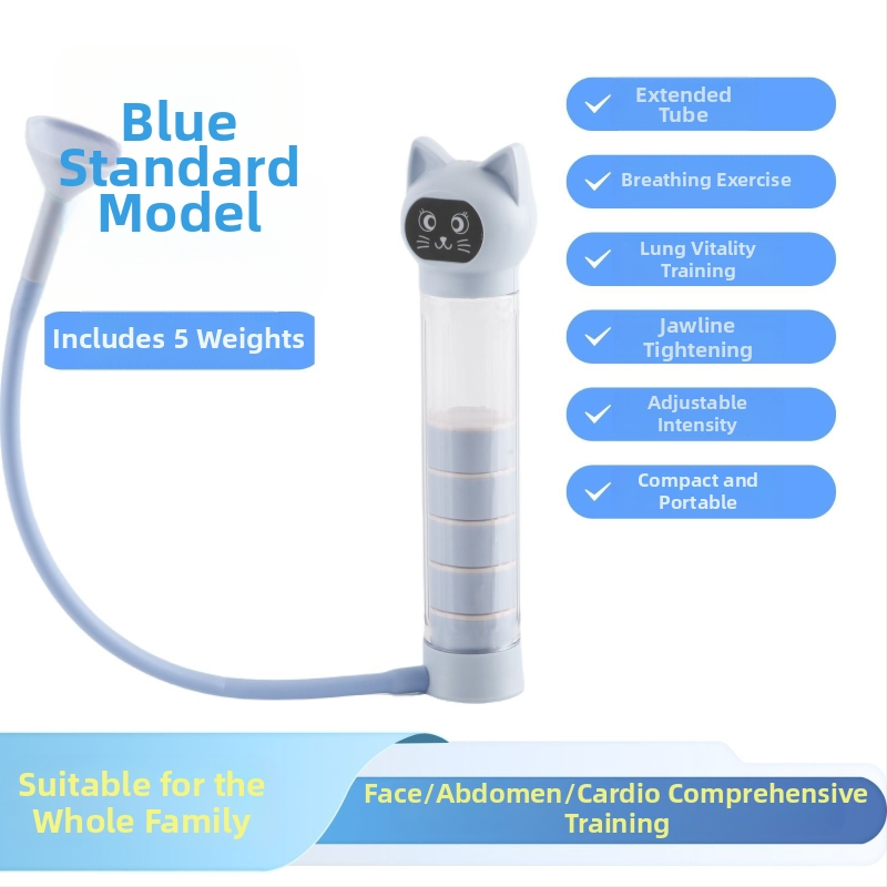 Nuopusi nastaviteľná dýchacia činka pre domáce fitness, ABS konštrukcia, model 025A, tréner na brucho a kapacitu pľúc