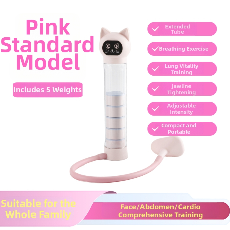 Nuopusi nastaviteľná dýchacia činka pre domáce fitness, ABS konštrukcia, model 025A, tréner na brucho a kapacitu pľúc