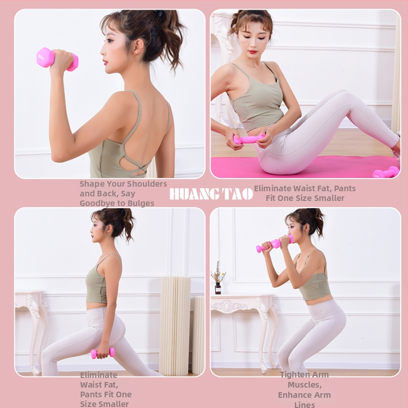 Royal Peach hantelis, EVA materiāls, heksagonāla forma, 1-5 kg, mājas fitnesam