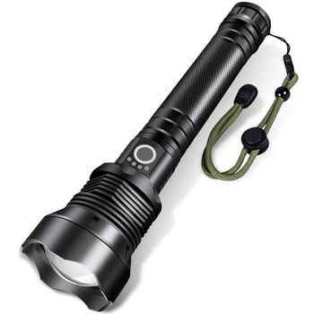 Eagle Eye P90 Quad-Core LED svjetiljka — ponovno punjiva, ručno napajanje, 20W, baterije 18650/26650, domet >500 m