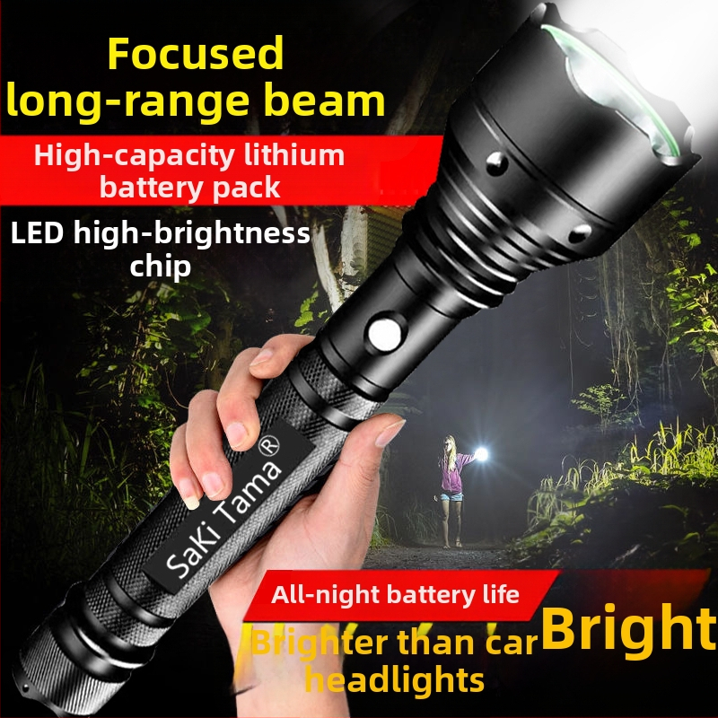 Ručná LED baterka – nabíjateľná, ultra jasná s dlhým dosahom, odolná voči výbuchom, 3-ročná záruka