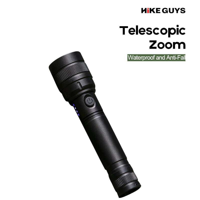 LED svjetiljka s klipom za olovku, tijelo od aluminijske legure, punjiva, LED, optički zoom