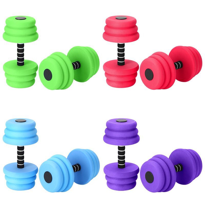 EVA plávajúce činky - určené na plávanie a vodné aktivity, 80 mm, Jinghui guma a plast