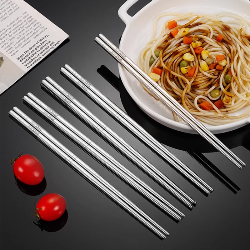 Ξυλάκια από καθαρό τιτάνιο για οικιακή χρήση – μοντέρνο μινιμαλιστικό στυλ, καθρέπτης φινίρισμα, προσαρμογή με λογότυπο