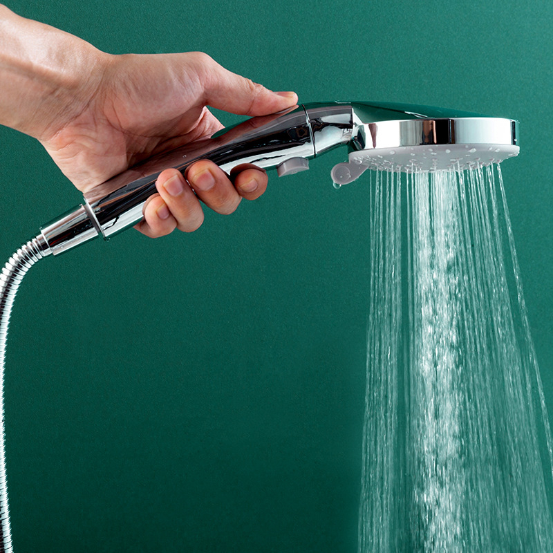 JOMOO cap de duș King Hand Spray – pentru uz casnic, formă rotundă, plastic, finisaj electroplating, stil modern minimalist