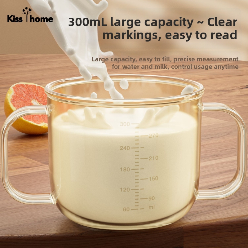 Vaikų pieno puodelis su šiaudeliu, karikatūrų stilius, atsparus kritimams, mokomasis puodelis tiesioginiam gurkšniui, 1+ metų, PP medžiaga