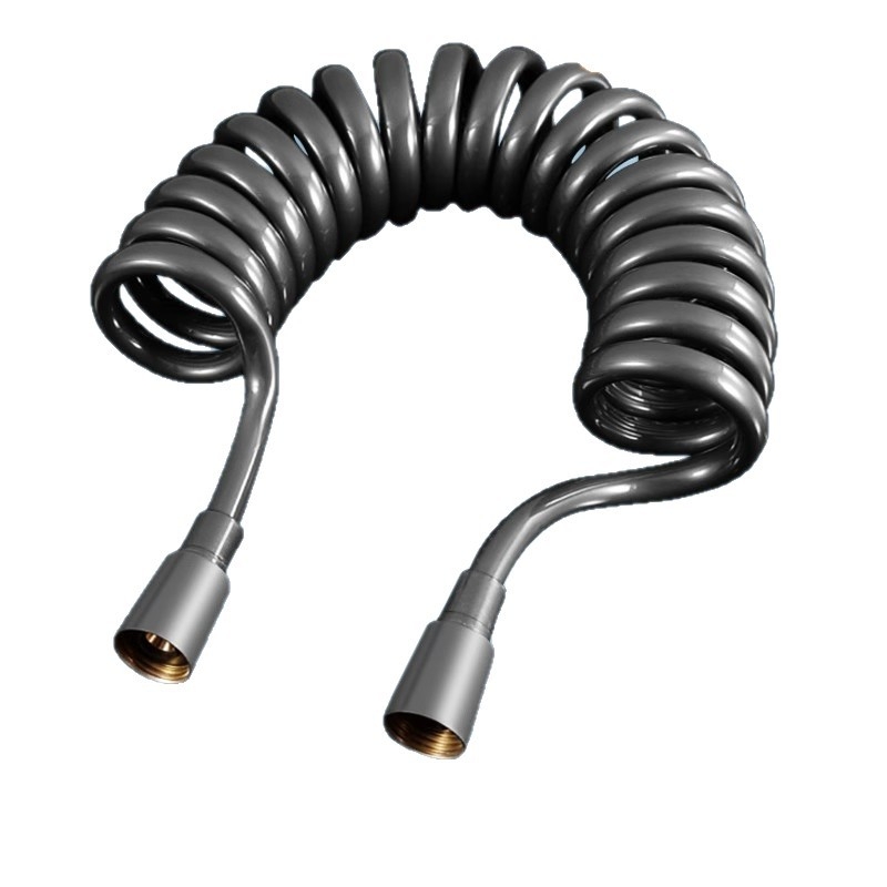 Teleskopická hadica pre WC sprchovanie, univerzálne použitie s bidetom a sprchou, s pružinovým trubovým rozšírením