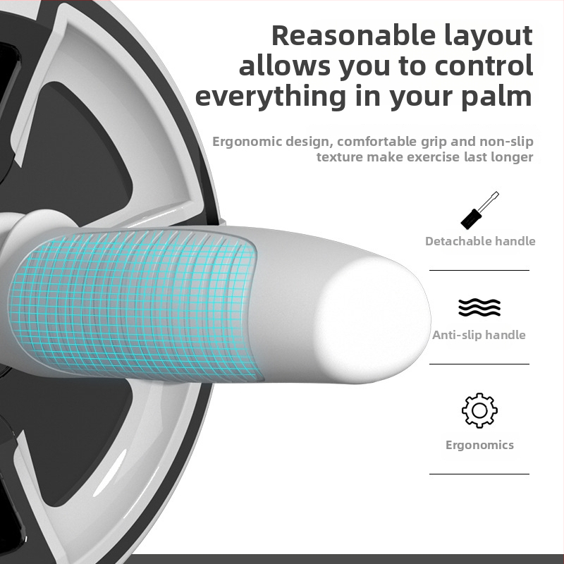 Vēdera rullis ar automātisku atgriešanos un noņemamu rokturi, 0.89 kg