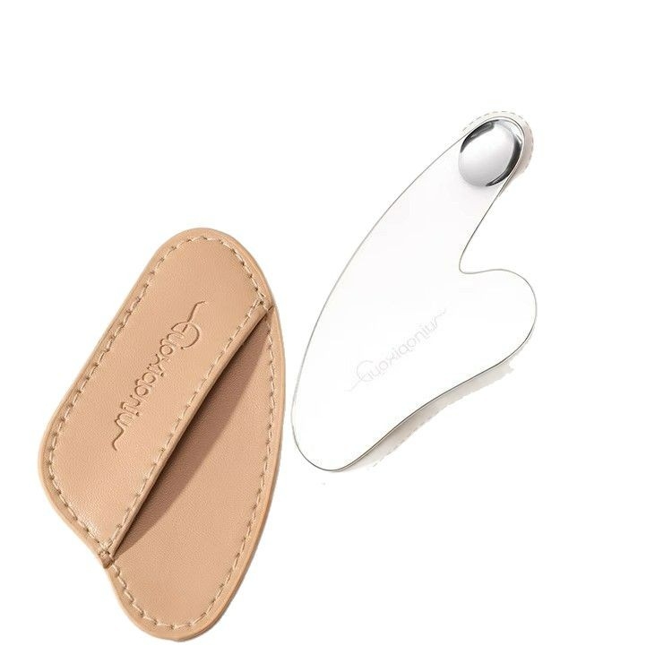 Guoxiaoniu špachtľa na bázu s tvarom srdca, nerezová oceľ, dvojstranný nástroj na nanášanie a zoškrabanie