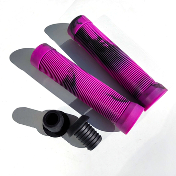 Двойка гумирани ръкохватки за планински велосипед — антихлъзгави, ударопоглъщащи, материал гума