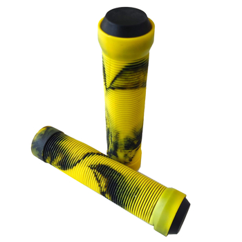 Двойка гумирани ръкохватки за планински велосипед — антихлъзгави, ударопоглъщащи, материал гума