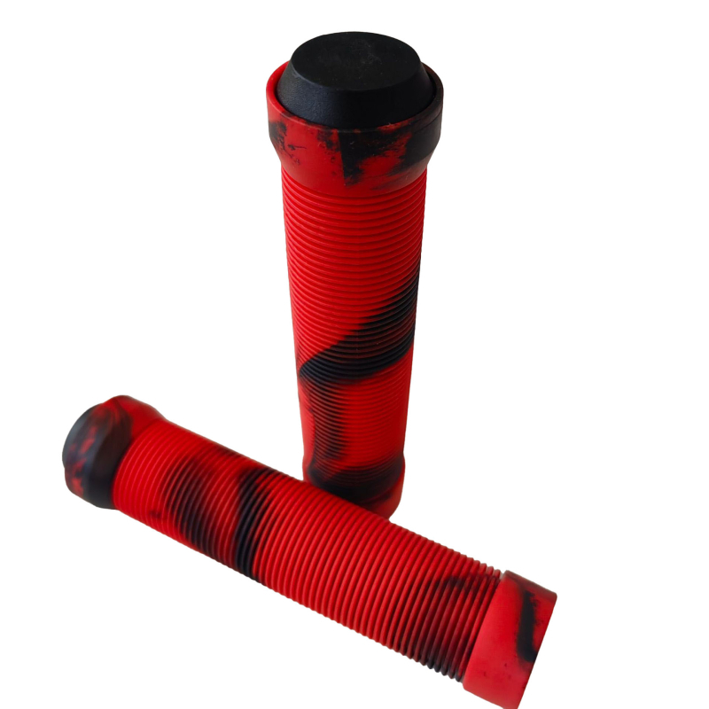 Двойка гумирани ръкохватки за планински велосипед — антихлъзгави, ударопоглъщащи, материал гума