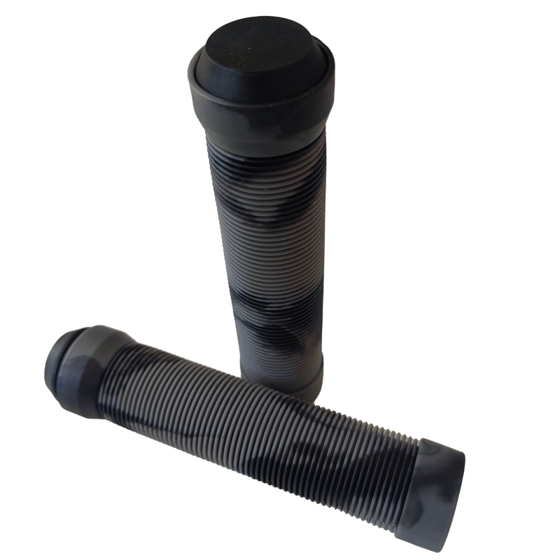 Двойка гумирани ръкохватки за планински велосипед — антихлъзгави, ударопоглъщащи, материал гума