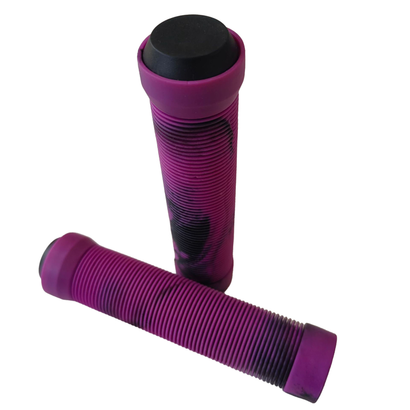 Двойка гумирани ръкохватки за планински велосипед — антихлъзгави, ударопоглъщащи, материал гума