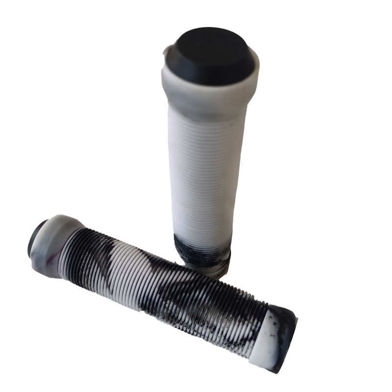 Двойка гумирани ръкохватки за планински велосипед — антихлъзгави, ударопоглъщащи, материал гума