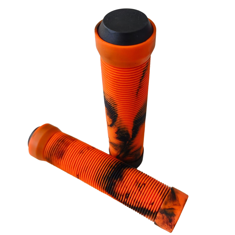 Двойка гумирани ръкохватки за планински велосипед — антихлъзгави, ударопоглъщащи, материал гума