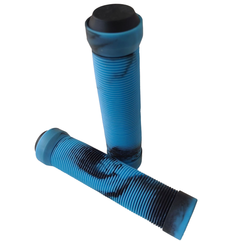 Двойка гумирани ръкохватки за планински велосипед — антихлъзгави, ударопоглъщащи, материал гума