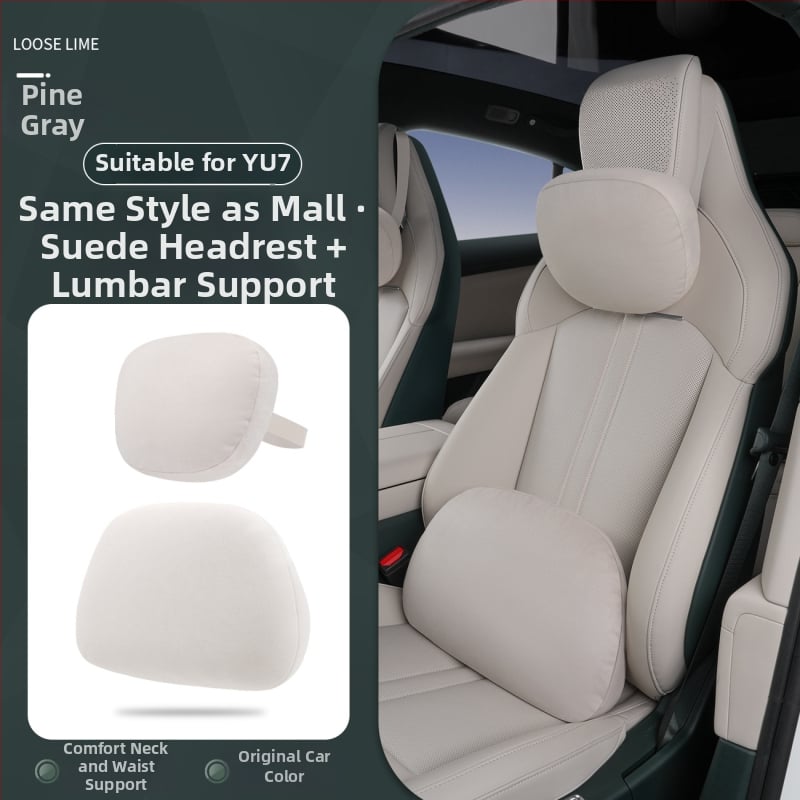 Automobiļu magnētiskais galvas balsts ar muguras lejasdaļas atbalstu — universāla uzstādīšana, visu sezonu lietošanai, ārējais materiāls kokvilna, pildījums sintētiskās šķiedras