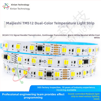 LED pásik 5050 s DMX512 ovládaním, 24V, 60 LED, vodotesné dekoratívne osvetlenie