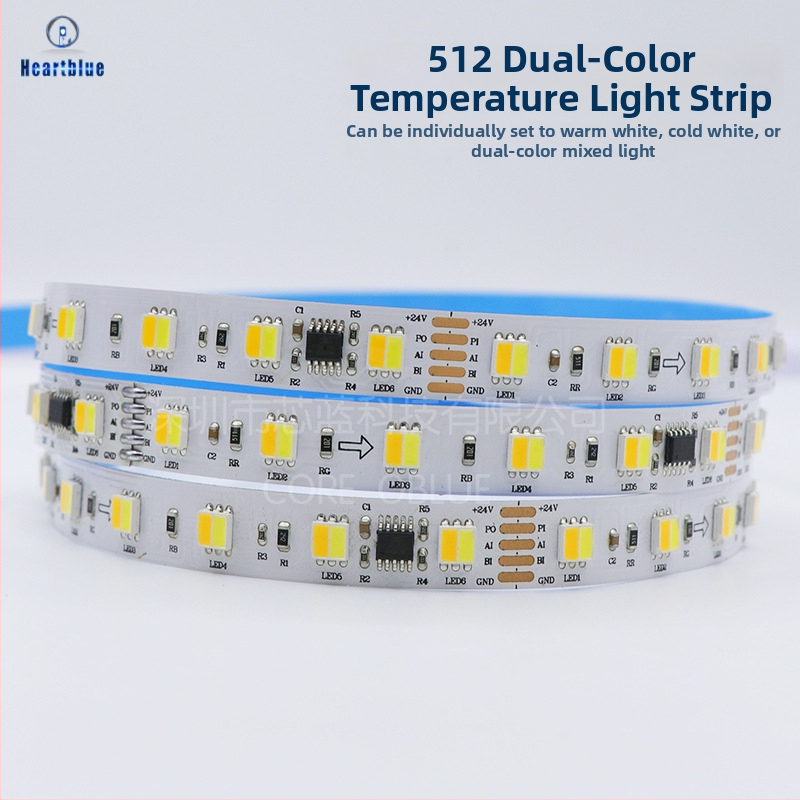 LED pásik 5050 s DMX512 ovládaním, 24V, 60 LED, vodotesné dekoratívne osvetlenie