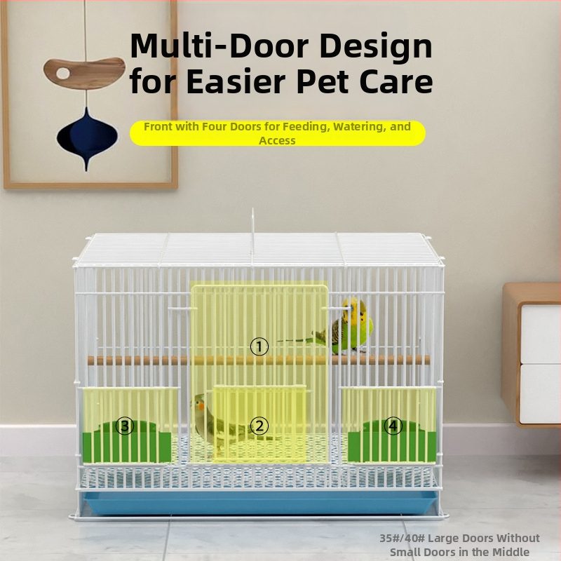 Kovová klietka na vtáky s dekoráciou zo hedvábnych kvetov, model KIP26156515