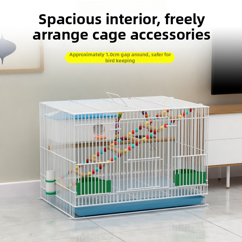 Kovová klietka na vtáky s dekoráciou zo hedvábnych kvetov, model KIP26156515