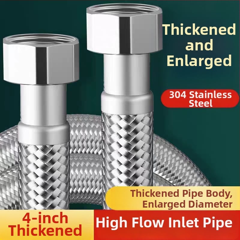 RG-08 kovová hadič z 304 nerezovej ocele pre vodovodný systém kúrenia, závitové pripojenie, menovitý tlak 1,6 MPa, 0–100°C