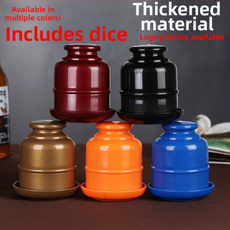 Kauliņu kausu komplekts ar pastiprinātu dizainu, apakšējais trauks un šekers – PP materiāls, noapaļotas malas