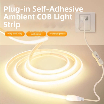 COB LED juostelė, silikonas, 220V, IP65 atsparus vandeniui, 10–15W, vidaus ir lauko naudojimui