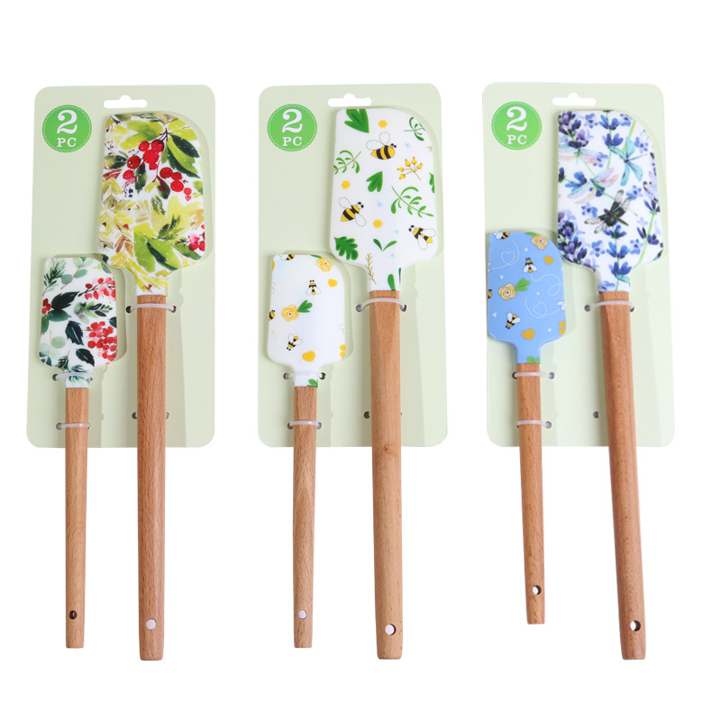 Silikónová špachtľa na tortu — súprava na pečenie (veľká a malá), štýl moderná jednoduchosť, uvedená na trh v lete 2021