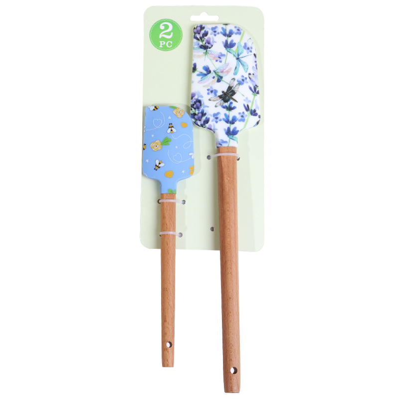 Silikónová špachtľa na tortu — súprava na pečenie (veľká a malá), štýl moderná jednoduchosť, uvedená na trh v lete 2021