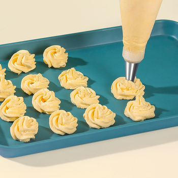 Jijia Kepimo antgalių rinkinys — vienkartinis dekoravimo maišelis, PE plastikas + nerūdijamas plienas, kremoms, tortams ir sausainiams