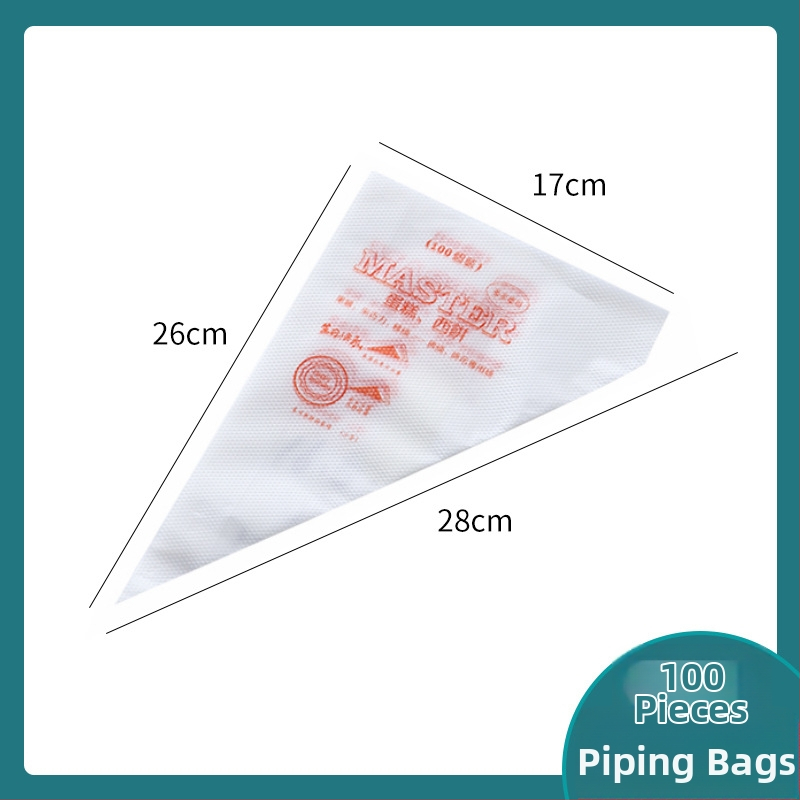 Jijia Kepimo antgalių rinkinys — vienkartinis dekoravimo maišelis, PE plastikas + nerūdijamas plienas, kremoms, tortams ir sausainiams