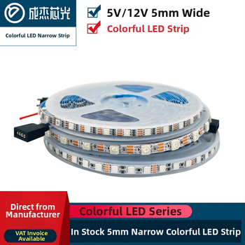 LED juosta, 2835, 60 LED, 5V, reguliuojama šviesos intensyvumas