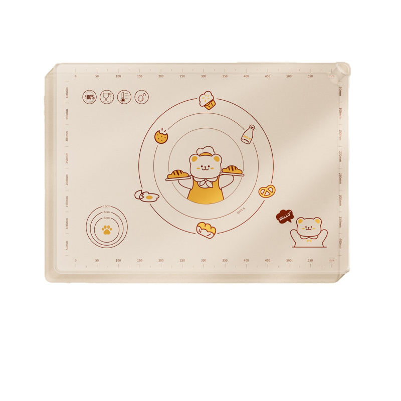 Silikónová podložka na miesenie cesta, potravinárska kvalita, hrubšia doska, protisklz, na domáce pečenie