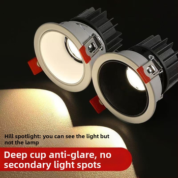 Vnútorný LED nástenný reflektor na strop, anti-glare, stmievateľný, hliníkové puzdro, 220V, moderný minimalistický štýl, CRI ≥90