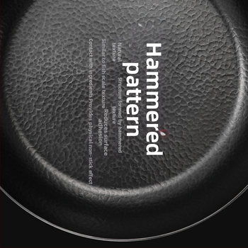 Kovaná panvica s kladivom, extrém hrubá, ploché dno, 1,8 kg