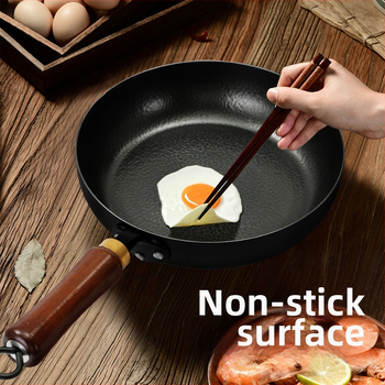 Kovaná panvica s kladivom, extrém hrubá, ploché dno, 1,8 kg